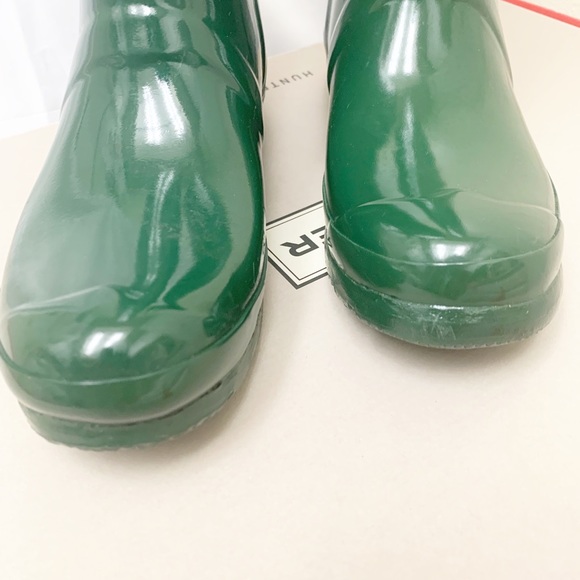 Original tall hunter green gloss rain boots - Picture 2 of 8